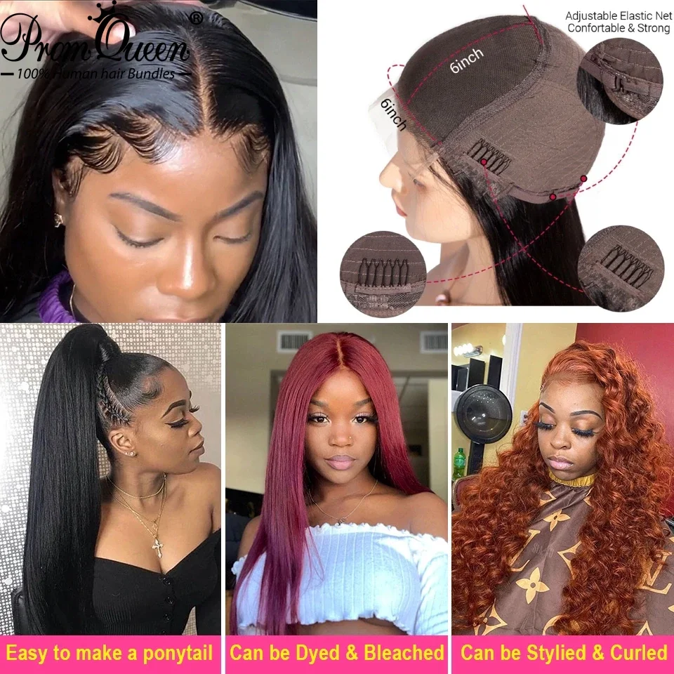 Парик из натуральных волос на сетке спереди для чернокожих женщин 4x4 5x5