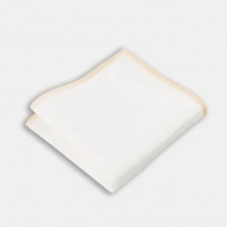 

Edge yellow striped linen handkerchief 67827537