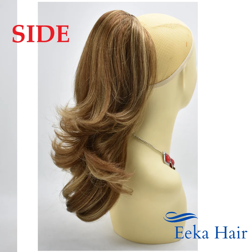 Eeka волнистые шикарные заколки-крабы для конского хвоста кокетливые Многослойные волосы для наращивания 14 "Кудрявые высокотемпературные во... от AliExpress WW