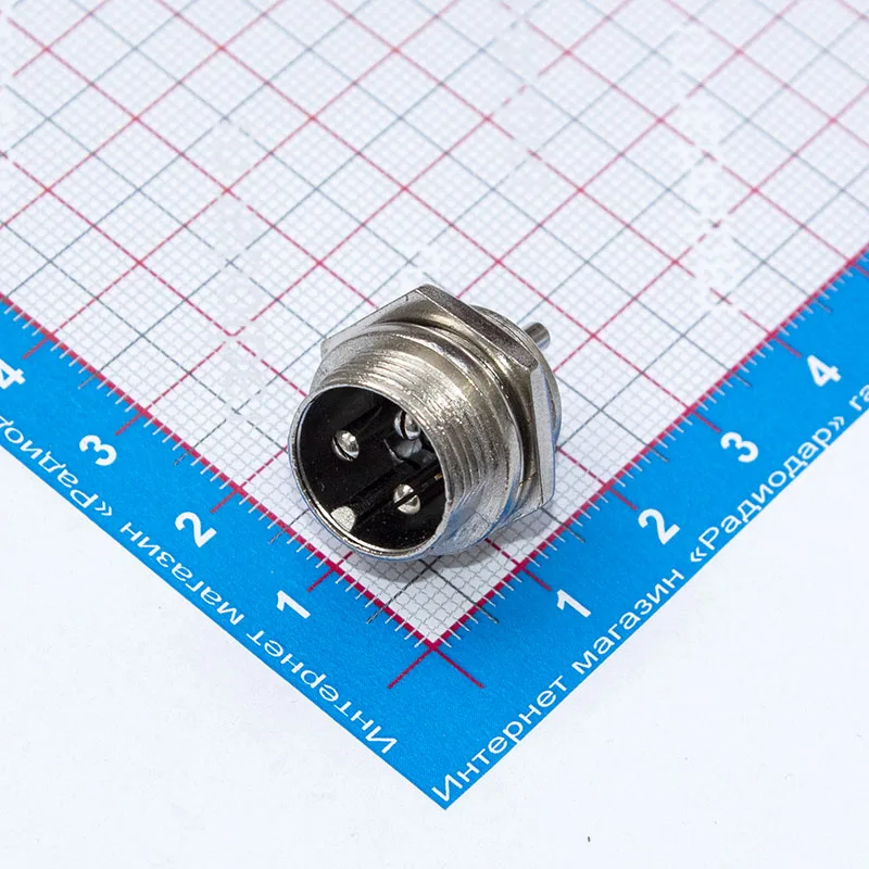 GX16-3B - вилочное гнездо на панель типа 3-пин &quotпапа&quot -10123 |