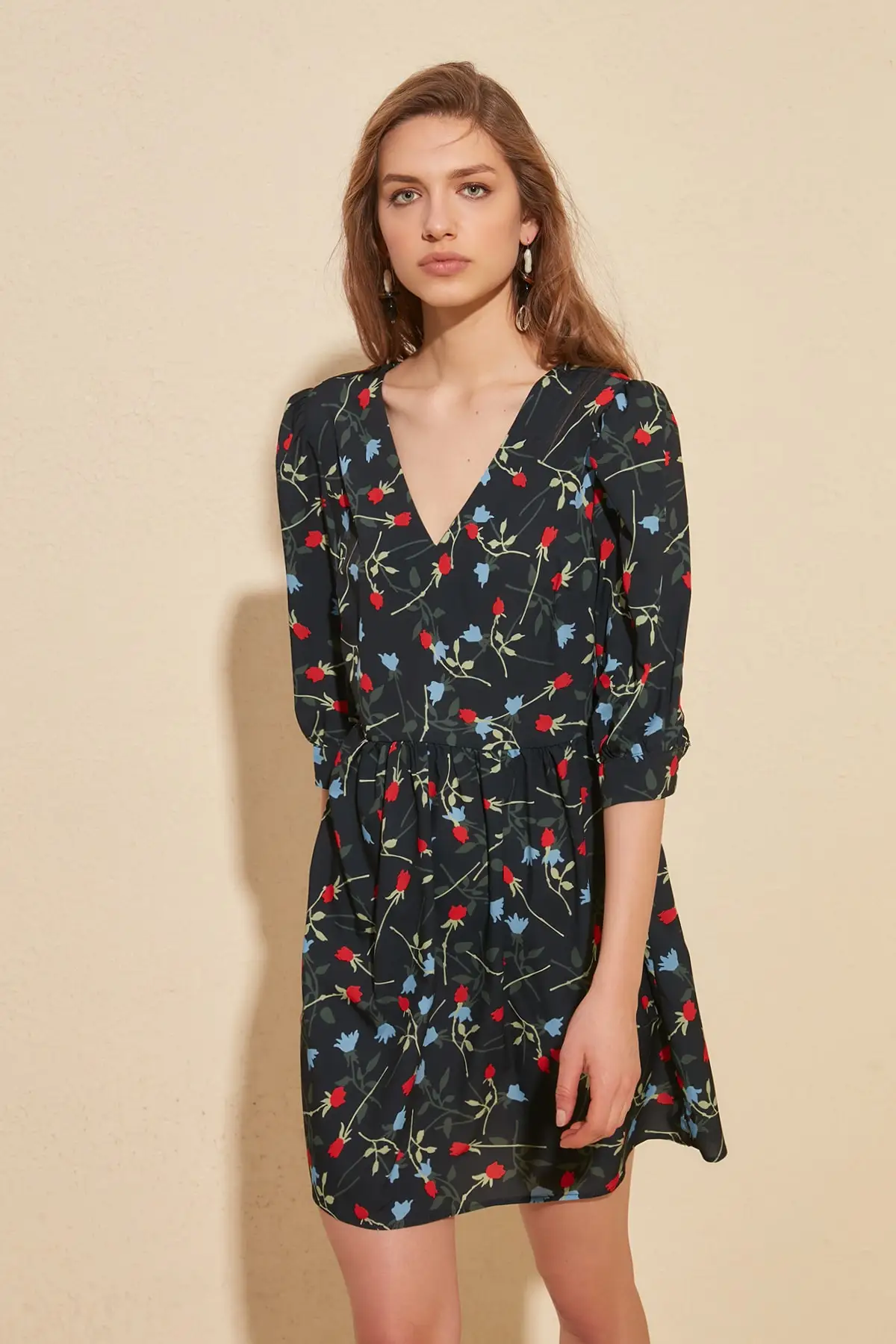 Платье с цветочным принтом TWOSS20EL0637 | Женская одежда