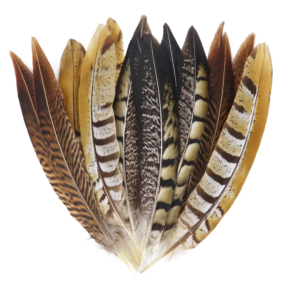 Фазаньи куриные перья для рукоделия 10 шт. 15 30 см|Перо| |