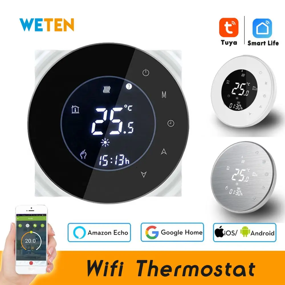 Tuya умный WiFi термостат регулятор температуры для водного газового котла