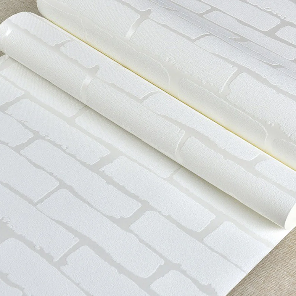 

Wallpaper 53*1000cm 3D PVC Wood Grain Wall Stickers Paper Brick Stone wallpaper Rustic Effect Self-adhesive Home Decor Sticker