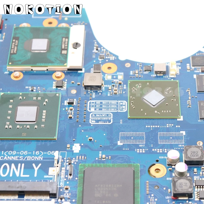 NOKOTION для Samsung NP-R522 R522 материнская плата ноутбука BA92-05738A BA92-05738B PM45 DDR2 Бесплатный ЦП |