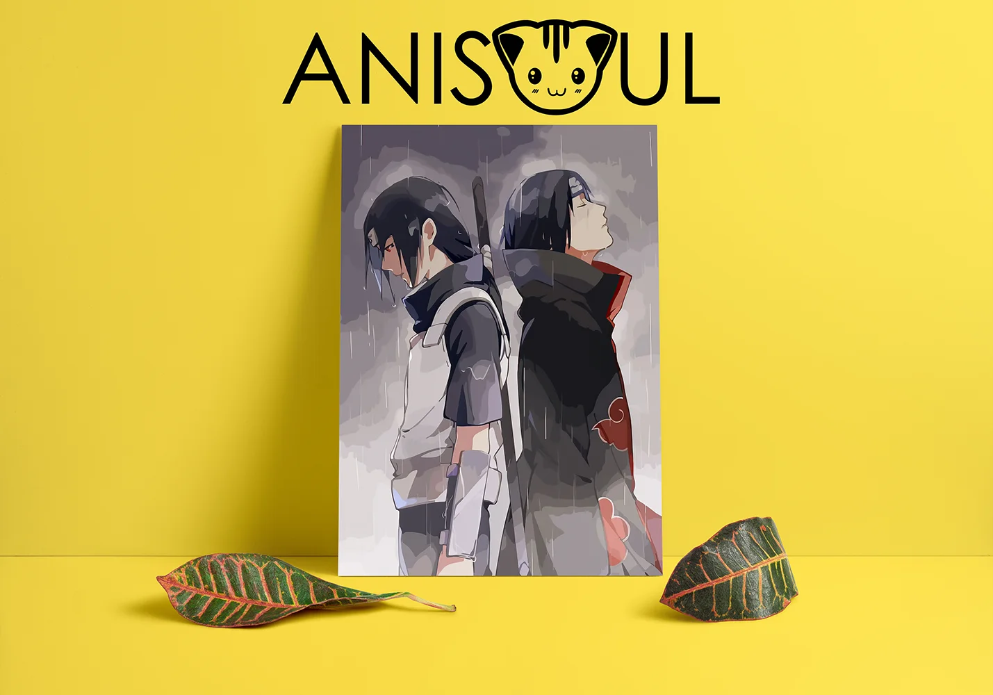 Poster anime &quotNaruto&quot Saske Uchiha формат A3 A2 A1 A0 |