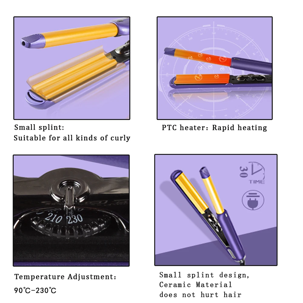 

Hair Curler Professional Curling Iron Fast Heating Ceramic Hair Waver Curls for Women Styling Tools Hair Curler Crimpers