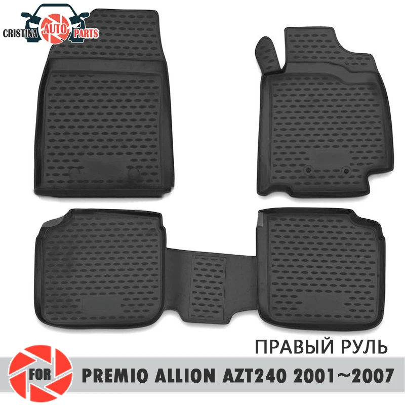Напольные коврики для Toyota Premio Allion AZT240 2001 ~ 2007 Нескользящие полиуретановые защита