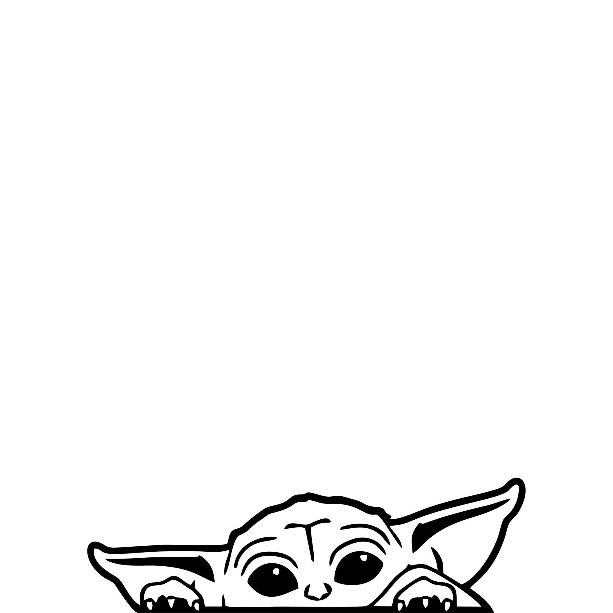 Stickers (car goods) sticker on the car from vinyl film. &quotYoda&quot | Car