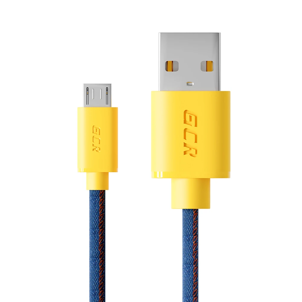 GCR Кабель Micro USB 3A для быстрой зарядки QuickCharge микро юсб шнур телефона на Android Samsung