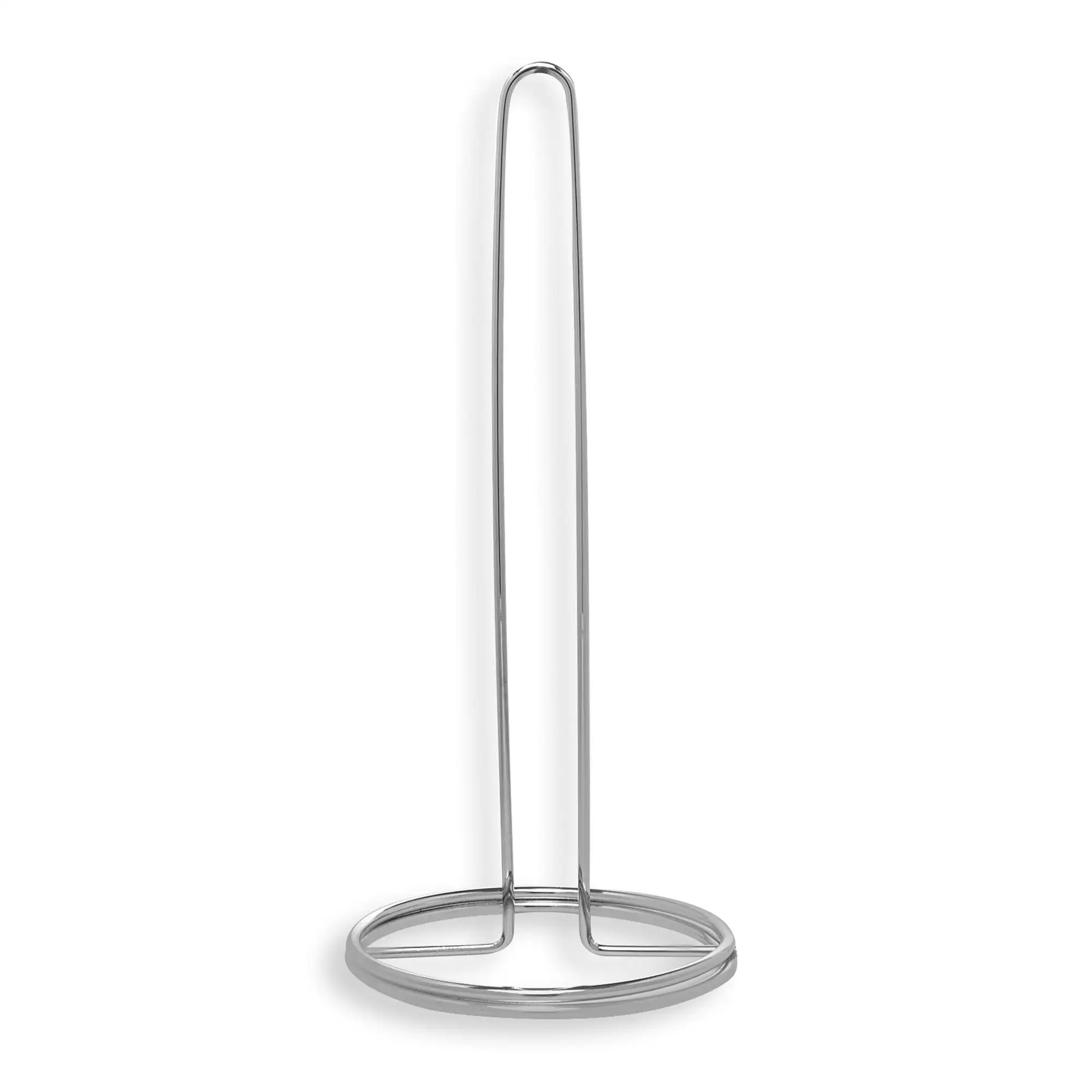 

Vomex Counter Top Roll Paper Towel Holder - Silver Sturdy Stylish Decorative Useful Products Style Paper Towel Holder