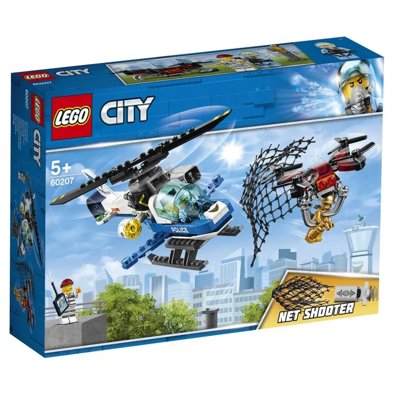 Конструктор LEGO City 60207 Воздушная полиция: погоня дронов | Игрушки и хобби