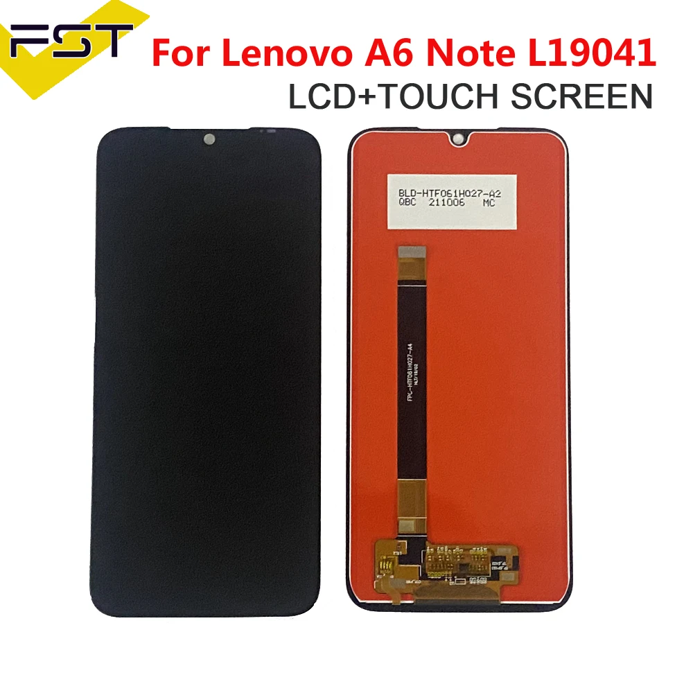 original best working lcd display touch screen digitizer assembly glass sensor for lenovo a6 note l19041 phone pantalla parts free global shipping