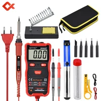 mini multimeter soldering iron set digital multimeter auto range eletric smart technology ncv voltage meter detector repair tool
