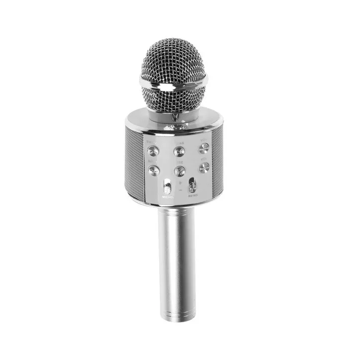 Microphone for karaoke belsis ma3001be Bluetooth FM microSD Silver | Электроника