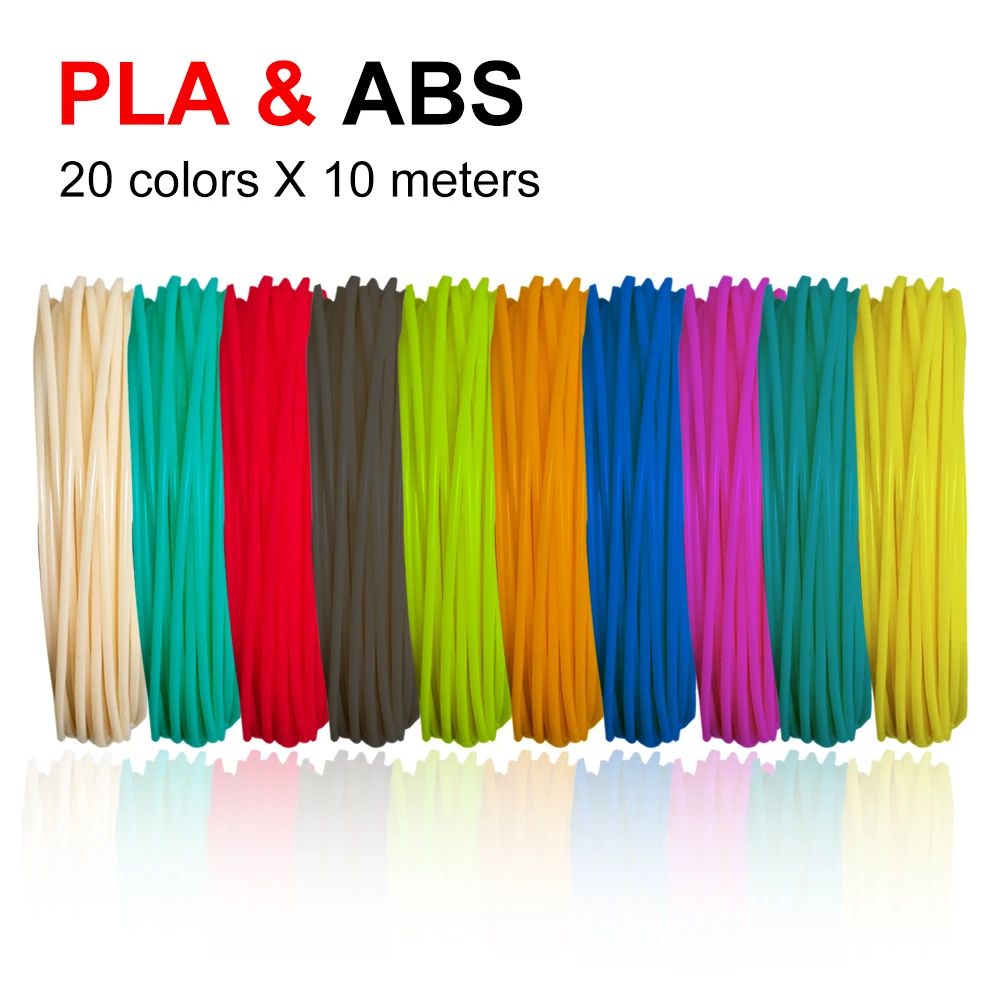 Нить PLA/ABS для 3d-ручки 100/200 м 10/20 рулонов 10/1 75 мм 200 | Компьютеры и офис