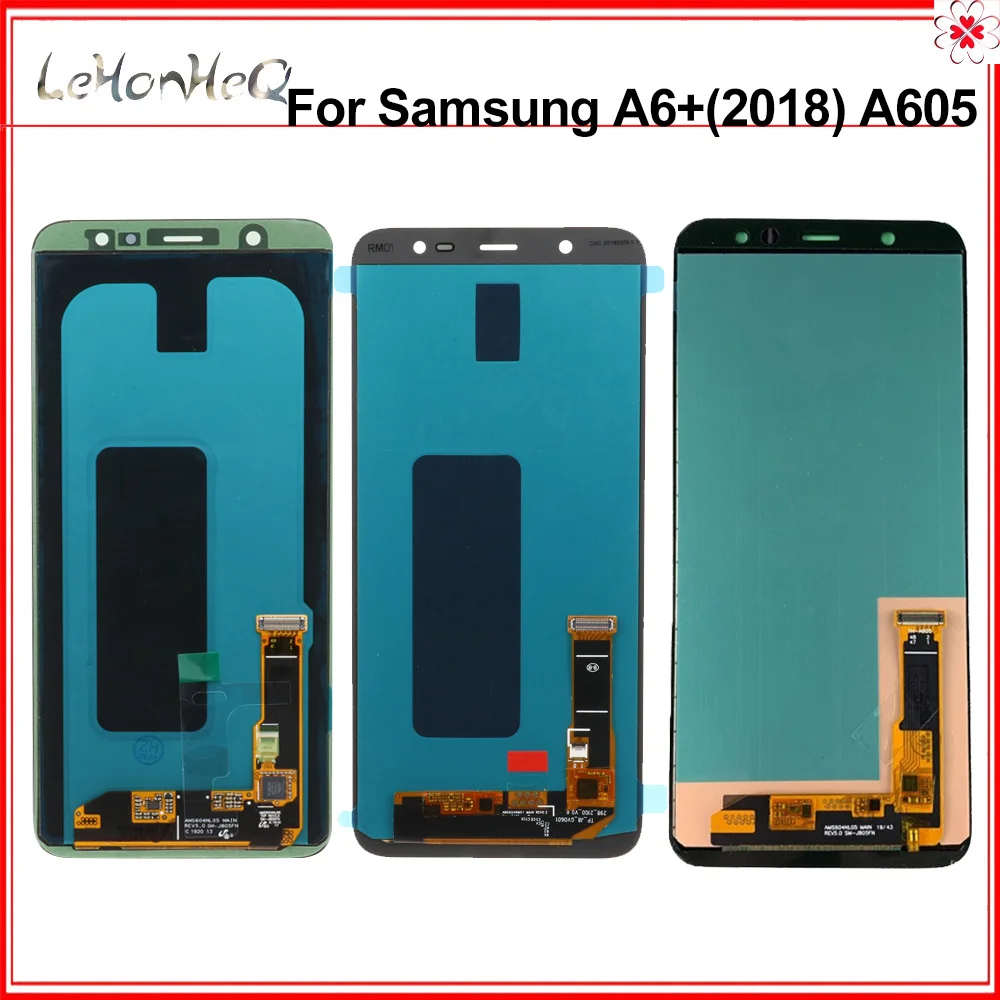 

ЖК-дисплей для Samsung Galaxy A6 + A605 SM-A605F, сменный ЖК-экран для samsung A605FN A605G A605GN, ЖК-экран