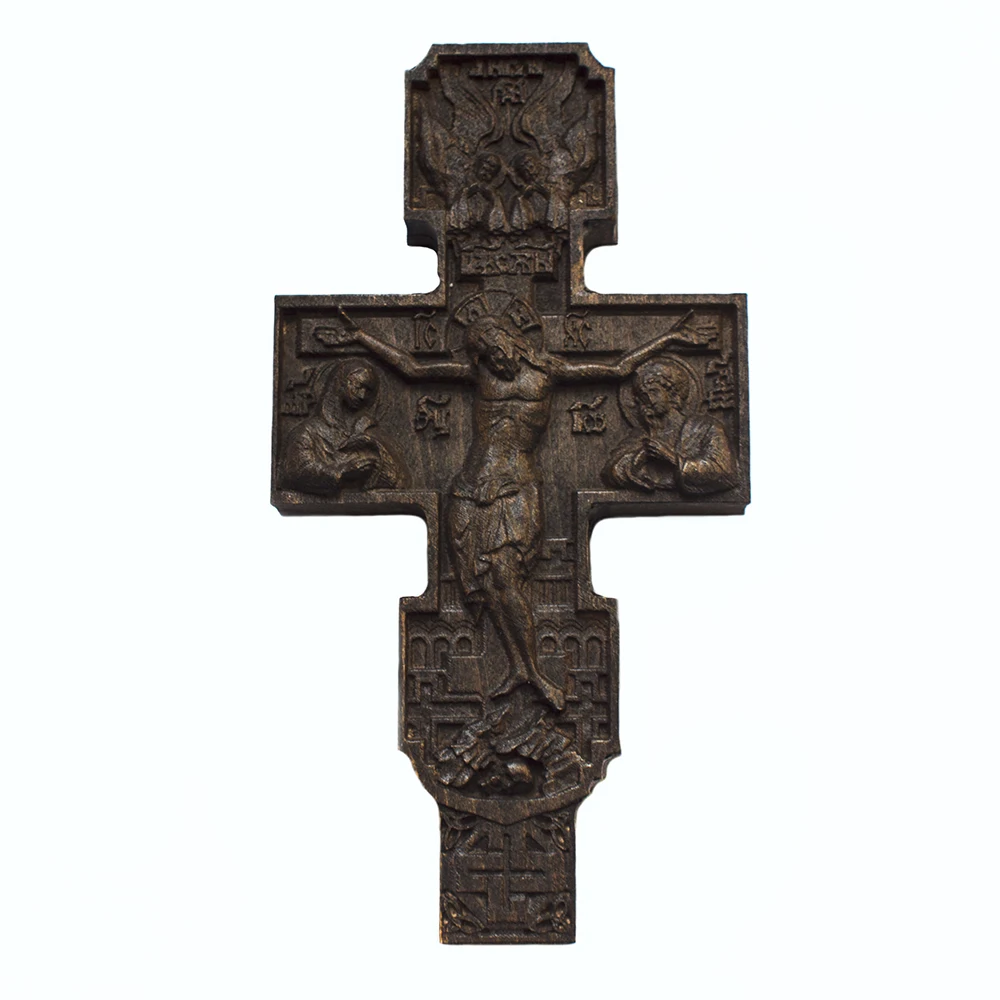 Крест Христианский ортодоксальный деревянный резной. Carved Christian cross|Настенные