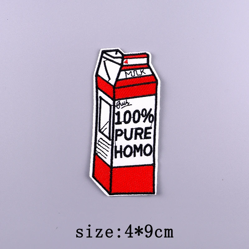 Нашивки с вышивкой в стиле панк надписью на одежду |