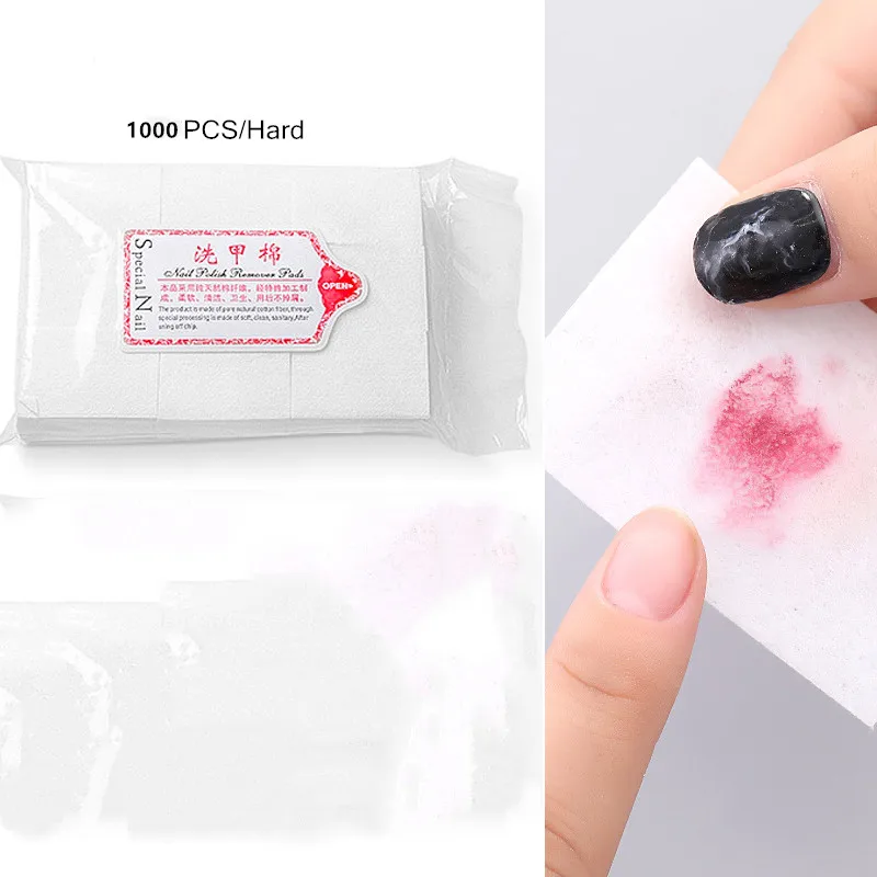 Новинка 1000 шт./лот салфетки для снятия лака ногтей безворсовые Салфетки Для ванны