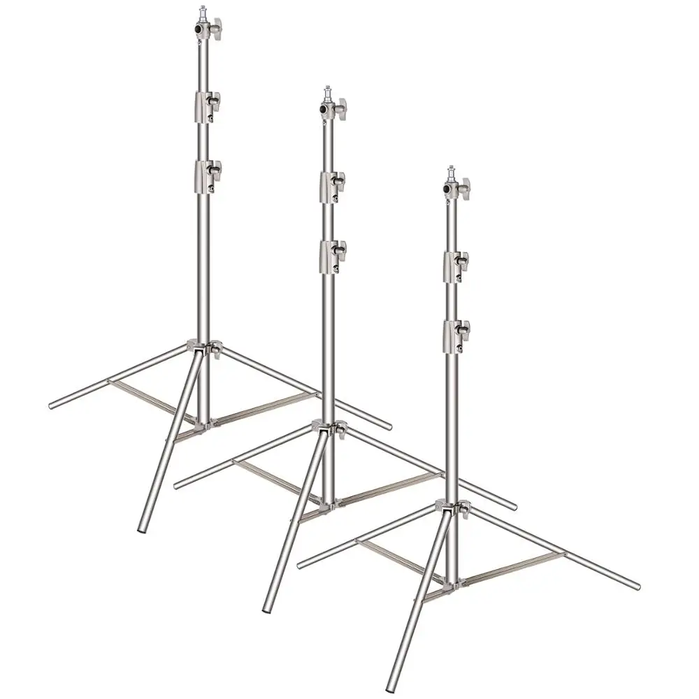 

Neewer Stainless Steel Light Stand 102 inches/260cm Heavy Duty for Studio Softbox, Monolight and Other Photographic Equipment