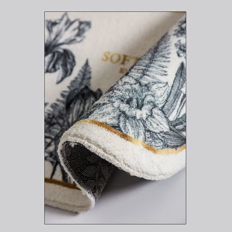 Противоскользящий коврик для ванной из искусственного кашемира супер