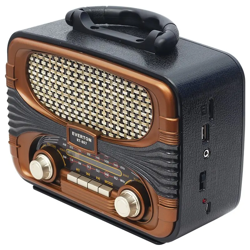 Everton RT 807BT USB SD FM Bluetooth ностальгическое радио|Радиоприёмники| |