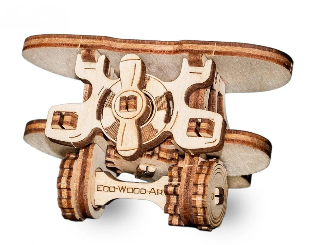 Деревянный конструктор брелок EWA &quotЭвик: Самолет&quot|Деревянные конструкторы| |