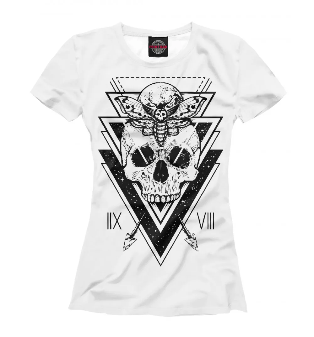 Женская футболка SCULL MOTH|Футболки| |