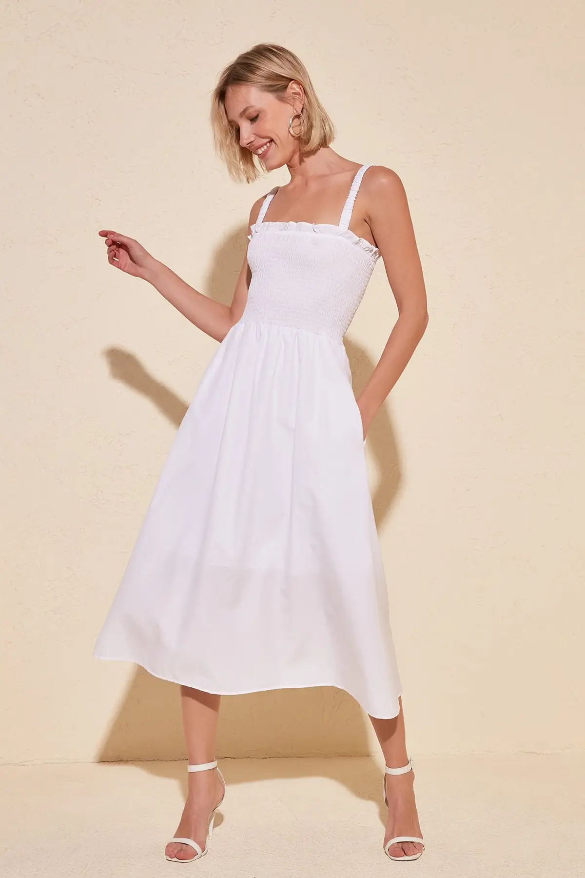 Платье с низким вырезом на спине TWOSS20EL1563|Женские платья| |