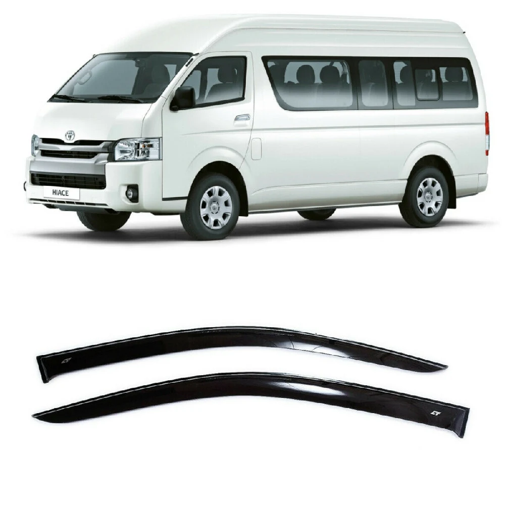 Дефлекторы окон Cobra Tuning T29004 на авто Toyota HiAce (H200) 2004 2019 2 шт./комп. ветровики от дождя
