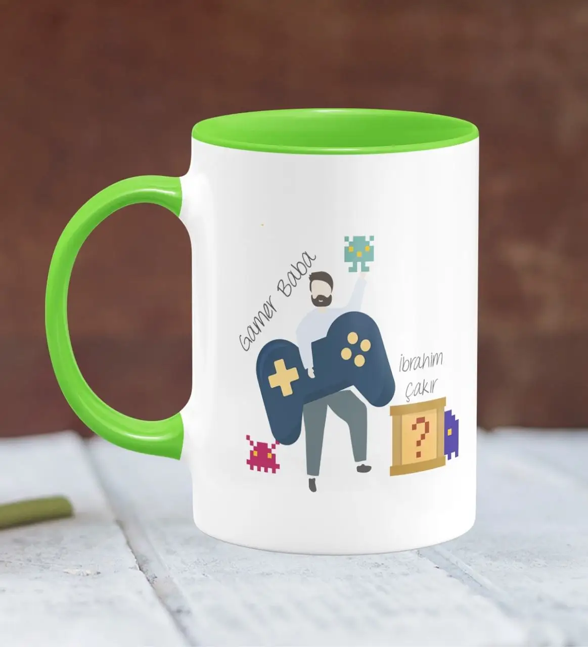 

Personalized Fathers Day Themed Green Mug Cup 23-391Y