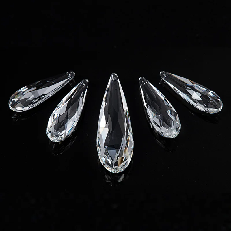 

Прозрачный подвесной светильник Camal, 1 шт., 76 мм, 89 мм, 100 мм, 120 мм, подвесной светильник с кристаллами, украшение в виде призм, домашнее освещение, свадебные украшения