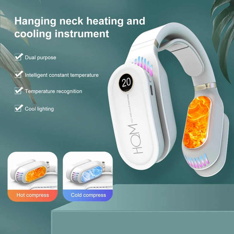 

USB Portable Hanging Neck Cooling Fans Neck Rechargeable Air Conditioner Wearable Quiet 3 Speeds Cooling Device and Cooling Fan