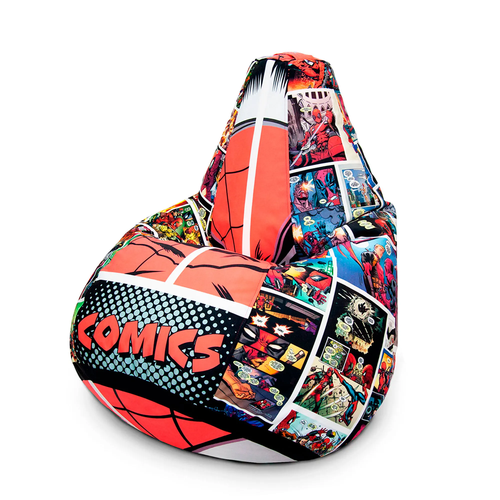 Кресло мешок груша велюр бескаркасный детский пуф пуфик подарок детям 23 февраля