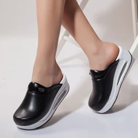 new orthopedic sabo comfortable platform shoes for women 2021 ladies slippers sandals nurse doctor hospital work casual clogs