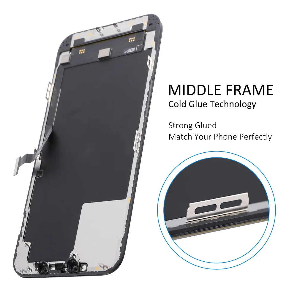 Жесткий ЖК-дисплей для iPhone 12 Mini Pro Max с 3D сенсорным дигитайзером в сборе сменный