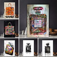 graffiti perfume street art canvas print painting wall picture modern fashion women living room home decoration poster