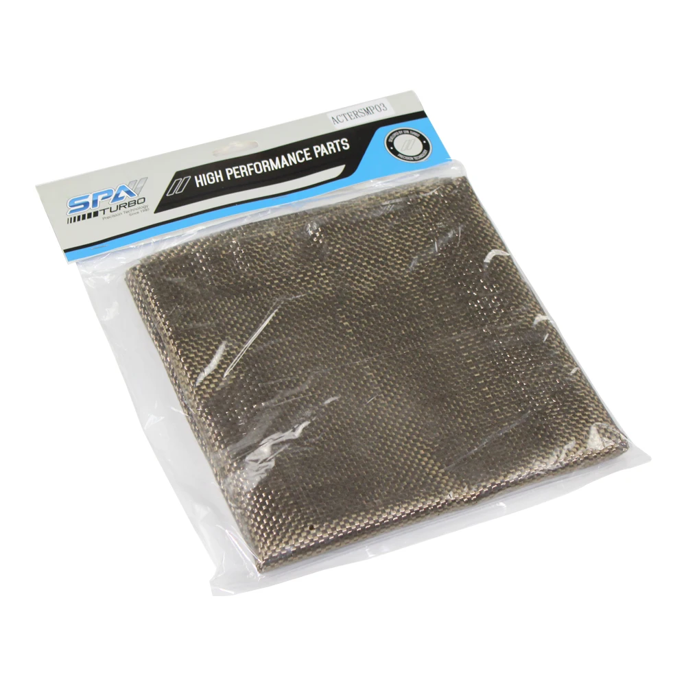 

Titanium Basalt fiber cloth fabric mat blanket thermal protection shield cover underhood exhaust downpipe muffler 1mt wide
