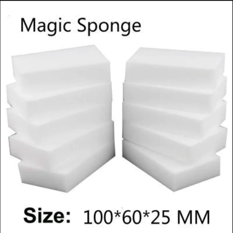 

Волшебная меламиновая губка-ластик, 150 шт., 10*6*2,5 см, очиститель, белый блок губки для мытья посуды/туалета
