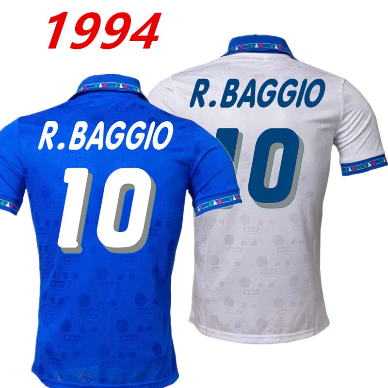

No.10 Baggio 1994 Italy Classical Jersey Top Quality Football Shirt For Men