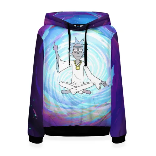 Женская толстовка 3D Rick in nirvana|Женские толстовки и свитшоты| |