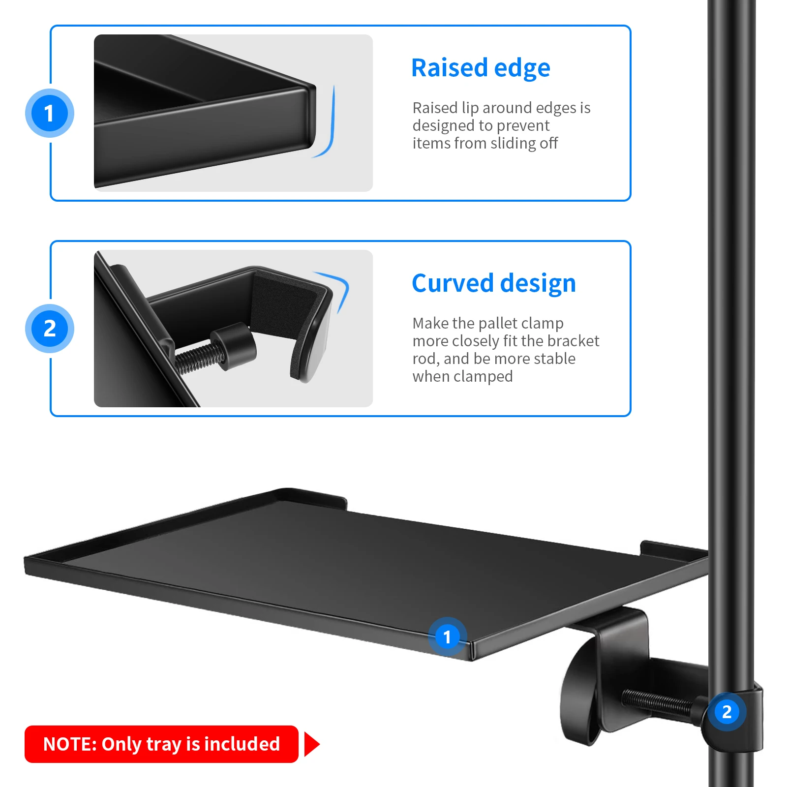 Держатель для ноутбука Neewer подставка из стали максимальная нагрузка 3 кг/6 фунтов