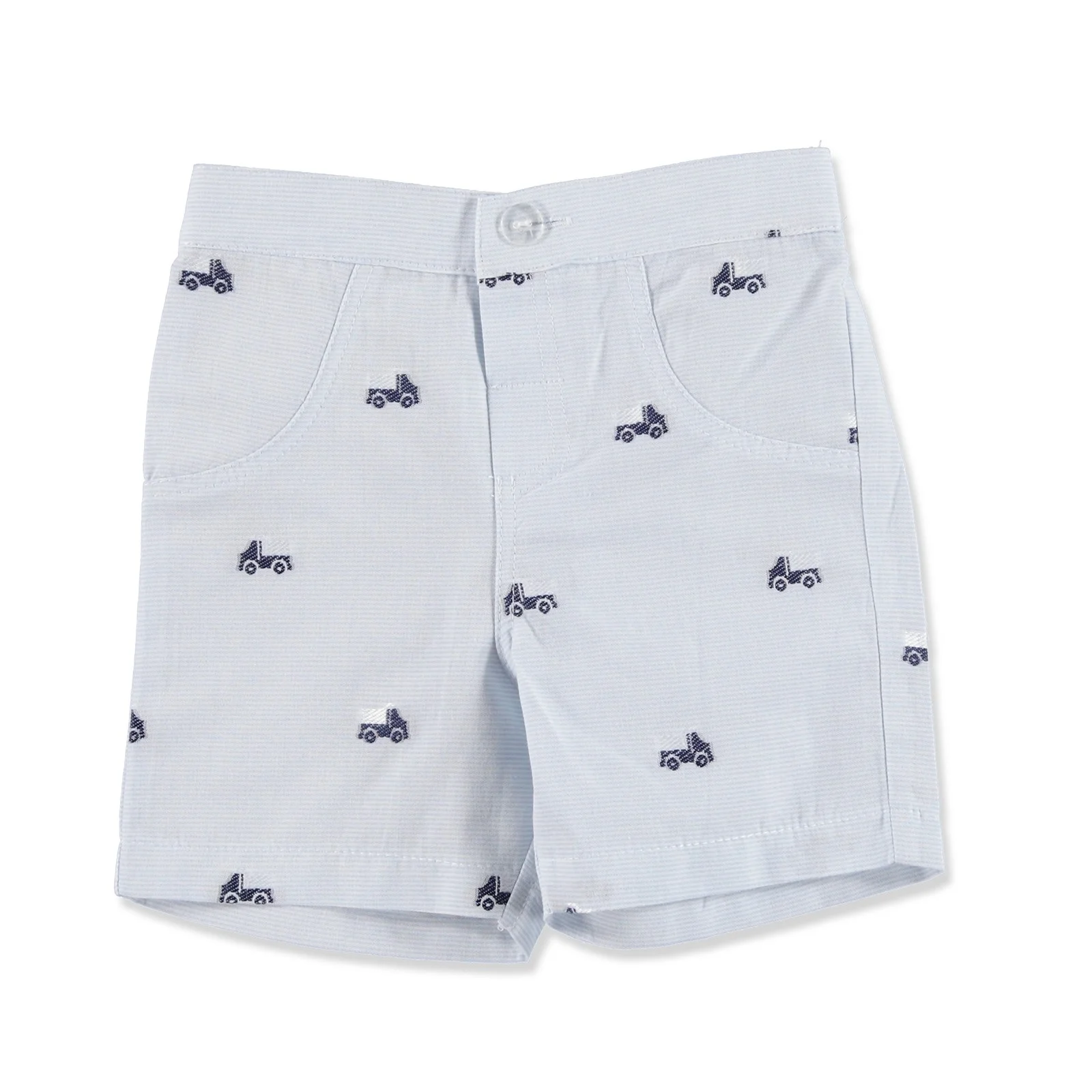 Ebebek/летняя рубашка с рисунком грузовика для маленьких мальчиков Боди Комплект из