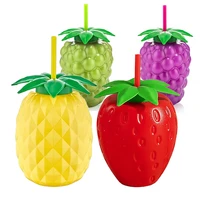 800 ml straw cup pineapple strawberry blackberry grape water fruit juice energy drink healthy again used durable long life