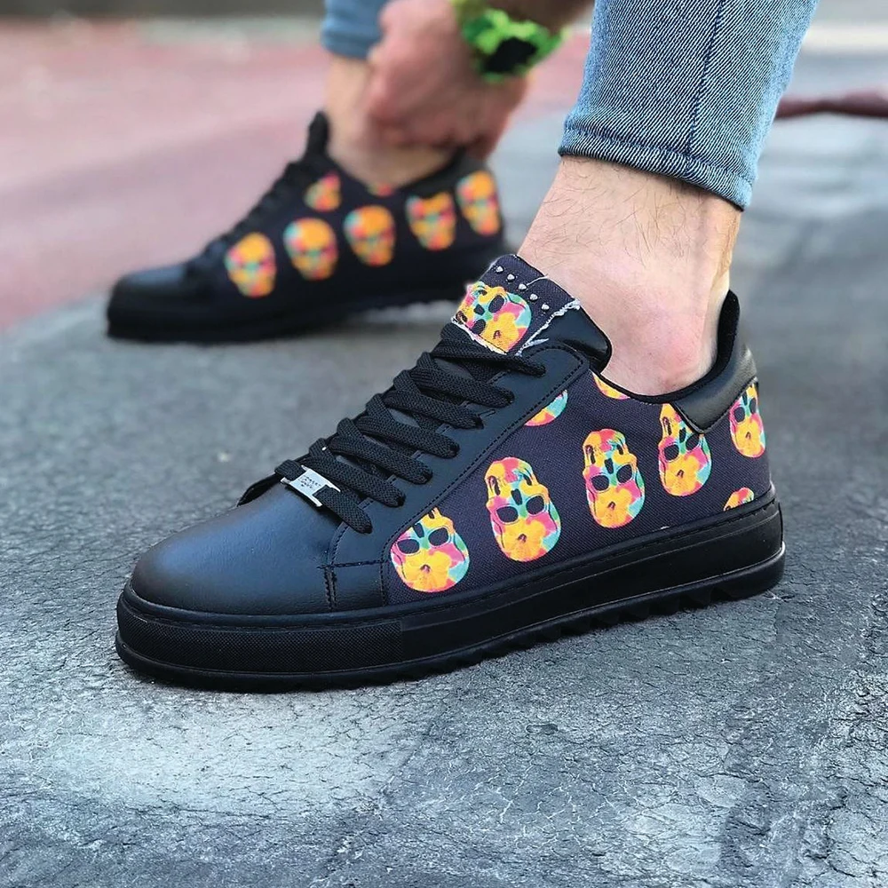 

Wagoon WG01 комюр Kurukafa Baskılı повседневная мужская обувь Ayakkabı Мужская Спортивная обувь новая модель обуви Повседневная стильная обувь