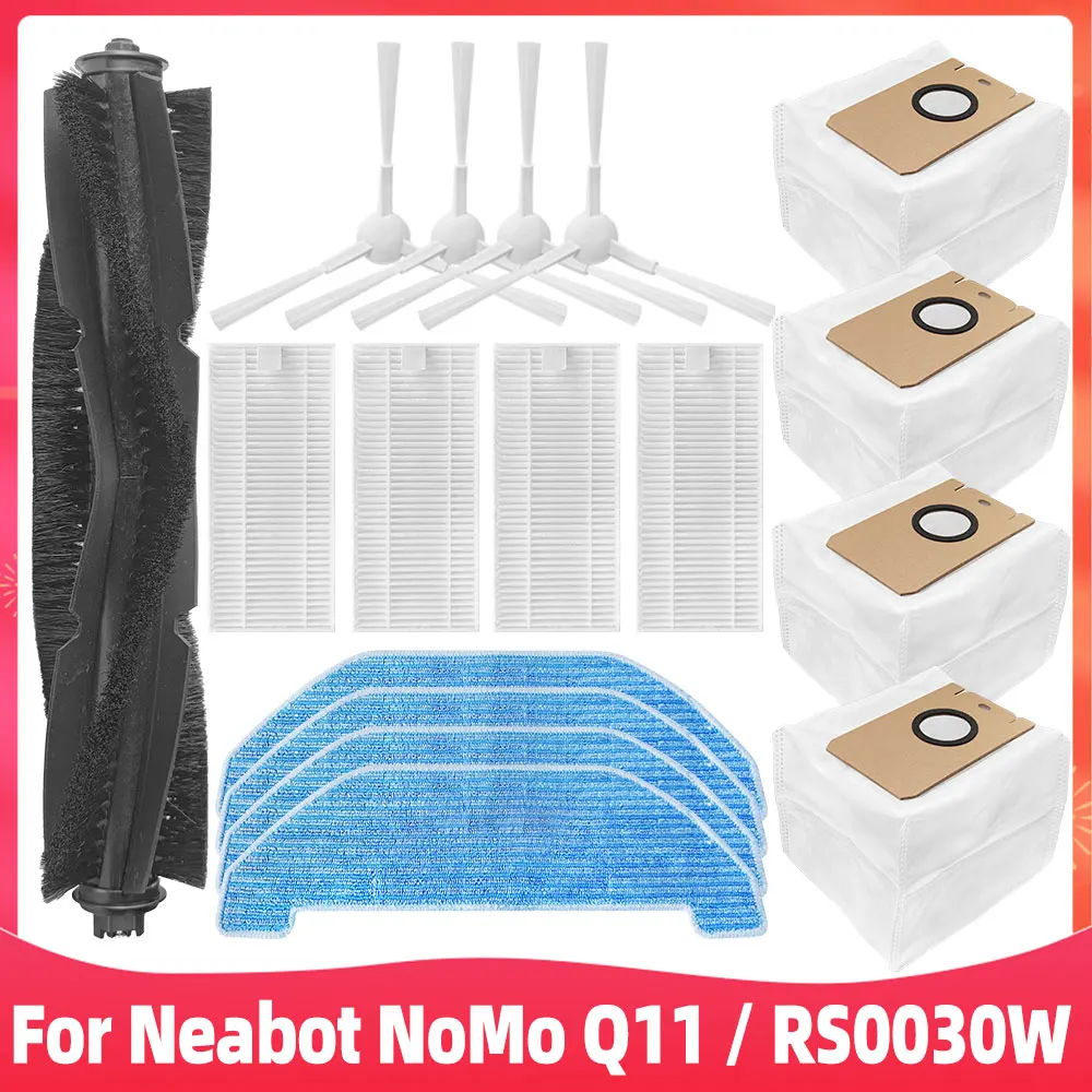 

For Neabot NoMo Q11 Robot Vacuum Cleaner RS0030W Replacement Spare Parts Accessories Main Side Brush Hepa Filter Mop Dust Bag