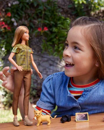 Куклы Барби Нат Гео GDM44 фотожурналист кукла фотографа авантюрные фото с