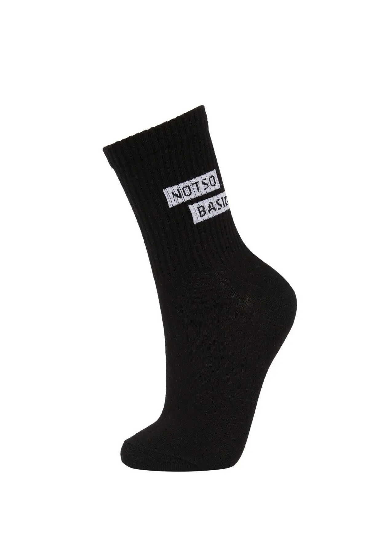 Women's Cotton Slogan Patterned 3 Pack Long Socks