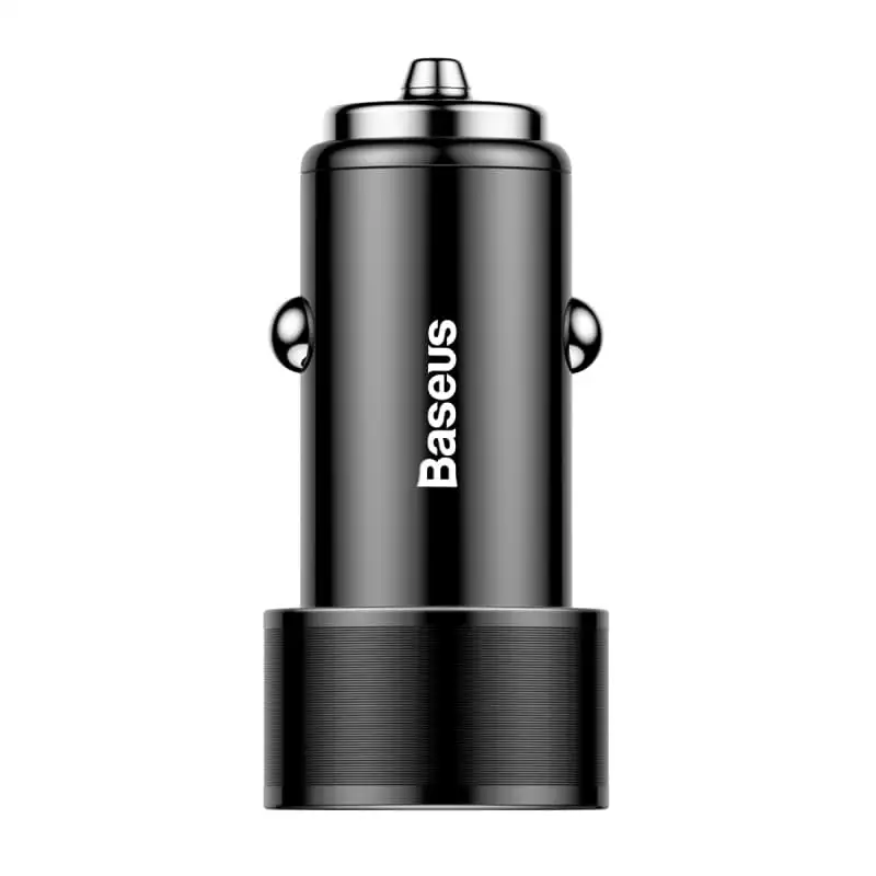 Автозарядка Baseus Small Screw Dual USB Quick Charge 36W черная |